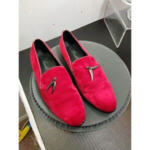 Amali men Red Velvet slip ons
